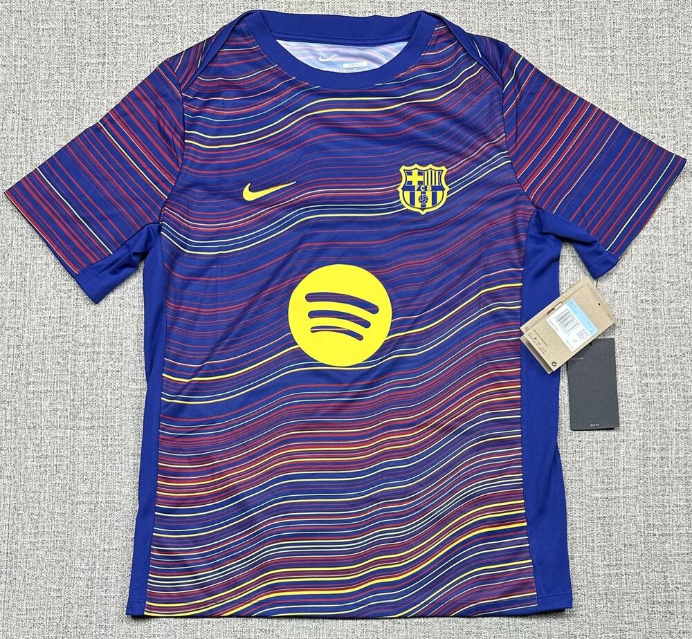 FC Barcelona Jersey Mens M Academy Pro Warm Up Nike Dri Fit Spotify Slim Fit